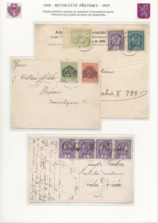 TSCHECHOSLOWAKEI - REVOLUTIONÄRE ÜBERDRUCKE 1918-1919 – Blatt 31