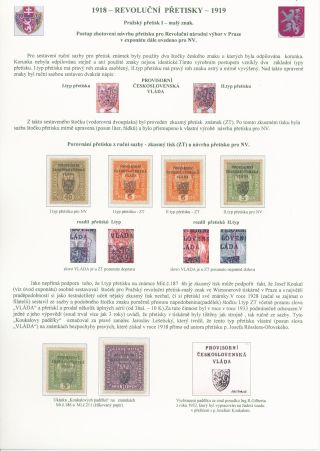 TSCHECHOSLOWAKEI - REVOLUTIONÄRE ÜBERDRUCKE 1918-1919 – Blatt 35