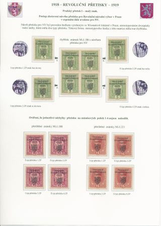TSCHECHOSLOWAKEI - REVOLUTIONÄRE ÜBERDRUCKE 1918-1919 – Blatt 36