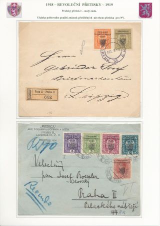 TSCHECHOSLOWAKEI - REVOLUTIONÄRE ÜBERDRUCKE 1918-1919 – Blatt 40