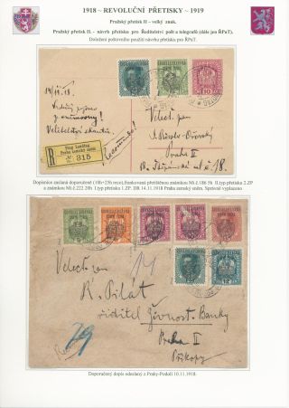 TSCHECHOSLOWAKEI - REVOLUTIONÄRE ÜBERDRUCKE 1918-1919 – Blatt 51