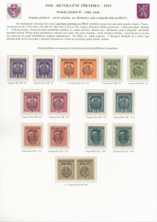 TSCHECHOSLOWAKEI - REVOLUTIONÄRE ÜBERDRUCKE 1918-1919 – Blatt 52