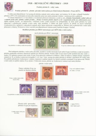TSCHECHOSLOWAKEI - REVOLUTIONÄRE ÜBERDRUCKE 1918-1919 – Blatt 55
