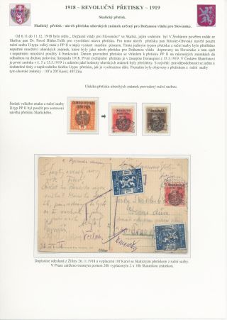 TSCHECHOSLOWAKEI - REVOLUTIONÄRE ÜBERDRUCKE 1918-1919 – Blatt 60