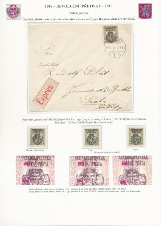 TSCHECHOSLOWAKEI - REVOLUTIONÄRE ÜBERDRUCKE 1918-1919 – Blatt 61
