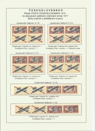 POŠTA ČESKOSLOVENSKÁ 1919 OVERPRINT ON AUSTRIAN SPECIAL DELIVERY STAMP ISSUE 1917 – sheet 13