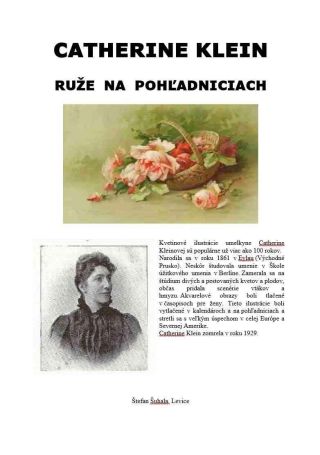 CATHERINE KLEIN - Roses on postcards – sheet 1