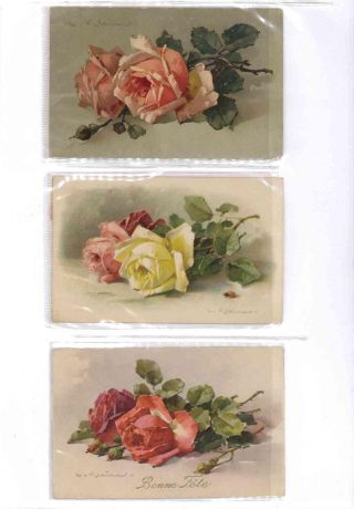 CATHERINE KLEIN - Roses on postcards – sheet 8