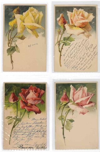 CATHERINE KLEIN - Roses on postcards – sheet 17
