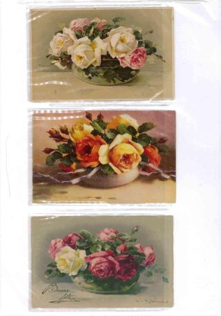 CATHERINE KLEIN - Roses on postcards – sheet 27