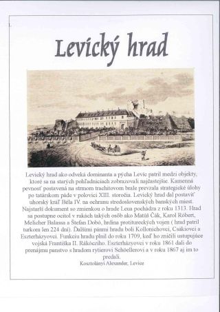 Levice Burg – Blatt 1