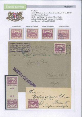 Czechoslovakia 1918 - 1939 (Part I) – sheet 3
