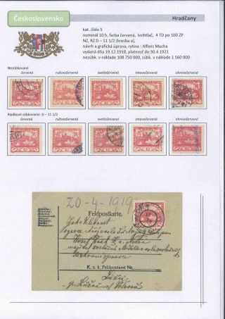 Czechoslovakia 1918 - 1939 (Part I) – sheet 8