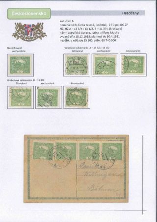 Czechoslovakia 1918 - 1939 (Part I) – sheet 9