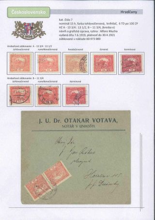 Czechoslovakia 1918 - 1939 (Part I) – sheet 12