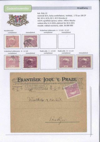 Czechoslovakia 1918 - 1939 (Part I) – sheet 20
