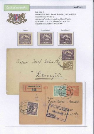 Czechoslovakia 1918 - 1939 (Part I) – sheet 22