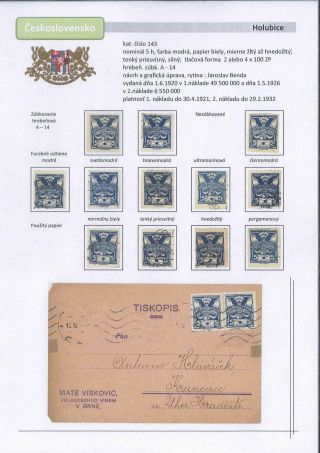 Czechoslovakia 1918 - 1939 (Part I) – sheet 38