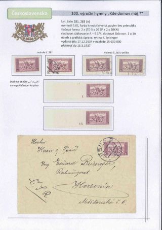 Czechoslovakia 1918 - 1939 (Part II) – sheet 9