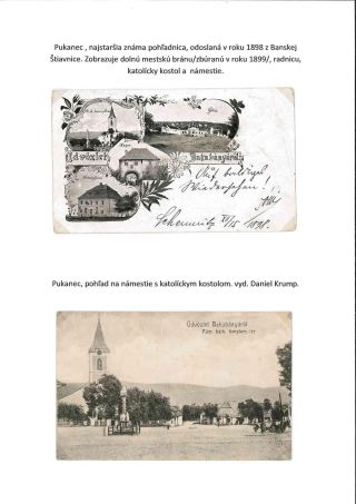 Pohľadnice Pukanca a Bátoviec – list 2