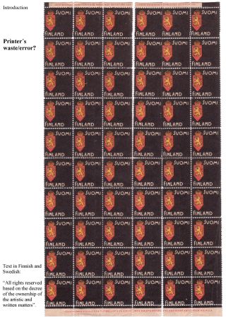 DIE FINNISCHE TRAUERMARKE – Blatt 10