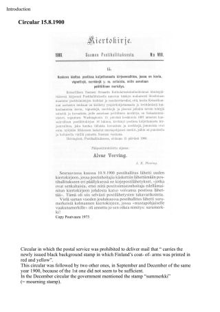 DIE FINNISCHE TRAUERMARKE – Blatt 11