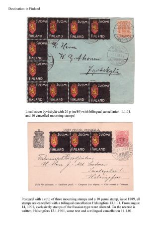 DIE FINNISCHE TRAUERMARKE – Blatt 14