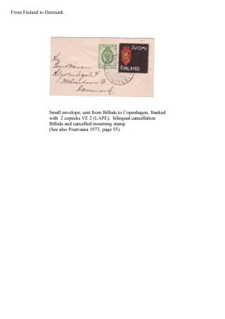 DIE FINNISCHE TRAUERMARKE – Blatt 30