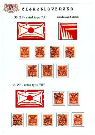 DIE TAUBE 20 H ORANGE TYPE II. - STUDIE DER RETUSCHEN – Blatt 8