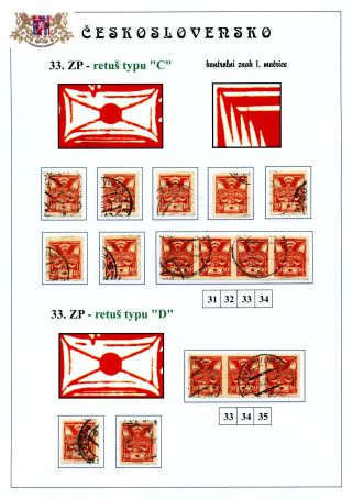 DIE TAUBE 20 H ORANGE TYPE II. - STUDIE DER RETUSCHEN – Blatt 10