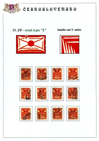 DIE TAUBE 20 H ORANGE TYPE II. - STUDIE DER RETUSCHEN – Blatt 11