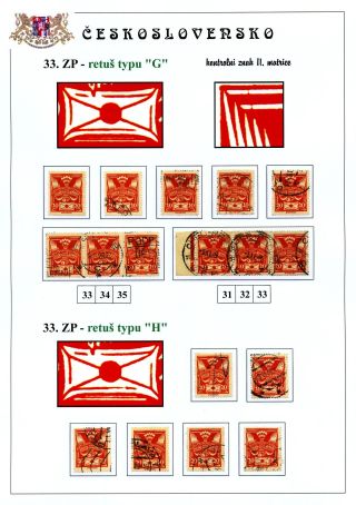 DIE TAUBE 20 H ORANGE TYPE II. - STUDIE DER RETUSCHEN – Blatt 15