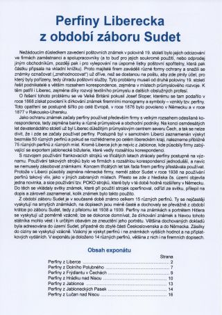 PERFINY LIBERECKA Z OBDOBÍ ZÁBORU SUDET – list 1