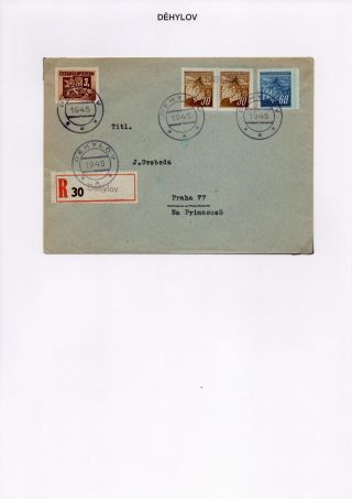 VORLÄUFIGE STEMPELN DER OPAVA (TROPPAU) REGION 1945-6 – Blatt 3