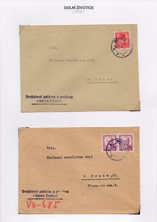 VORLÄUFIGE STEMPELN DER OPAVA (TROPPAU) REGION 1945-6 – Blatt 5