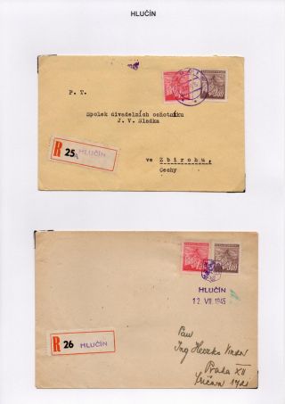 VORLÄUFIGE STEMPELN DER OPAVA (TROPPAU) REGION 1945-6 – Blatt 7