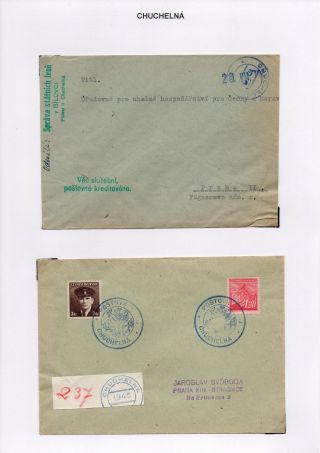 VORLÄUFIGE STEMPELN DER OPAVA (TROPPAU) REGION 1945-6 – Blatt 11