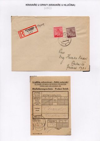 VORLÄUFIGE STEMPELN DER OPAVA (TROPPAU) REGION 1945-6 – Blatt 15