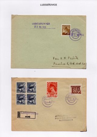VORLÄUFIGE STEMPELN DER OPAVA (TROPPAU) REGION 1945-6 – Blatt 18