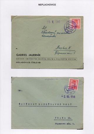 VORLÄUFIGE STEMPELN DER OPAVA (TROPPAU) REGION 1945-6 – Blatt 20