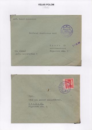 VORLÄUFIGE STEMPELN DER OPAVA (TROPPAU) REGION 1945-6 – Blatt 25