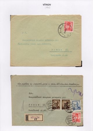 VORLÄUFIGE STEMPELN DER OPAVA (TROPPAU) REGION 1945-6 – Blatt 30