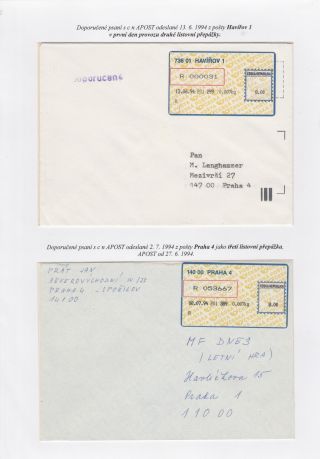 PROJEKT APOST NA POŠTÁCH ČESKÉ REPUBLIKY 1994-2019 – list 3
