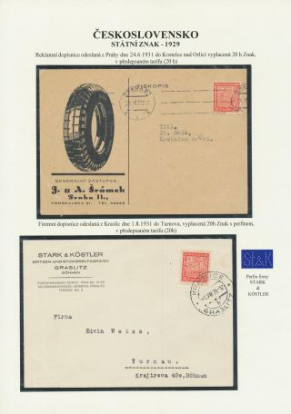 ČESKOSLOVENSKO - STÁTNÍ ZNAK 1929 – list 20