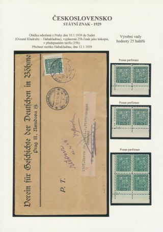 ČESKOSLOVENSKO - STÁTNÍ ZNAK 1929 – list 30