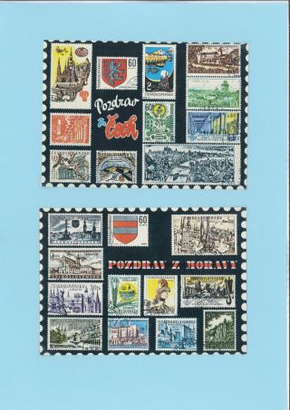 Briefmarken auf Postkarten – Blatt 4