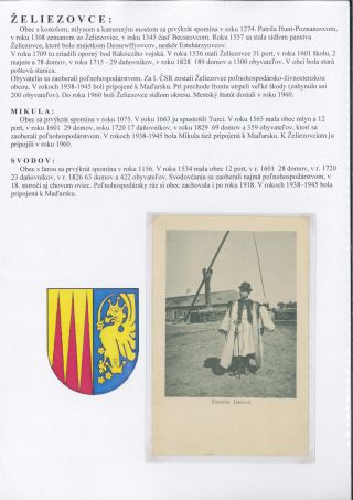 Zeliezovce on postcards – sheet 1