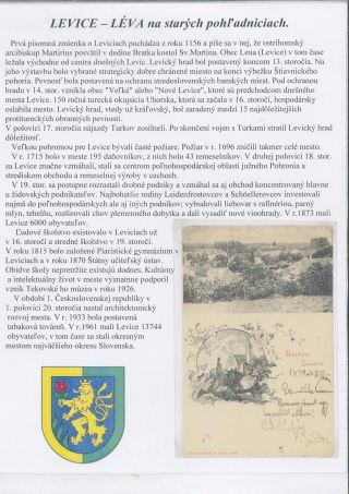 Levice - Leva on old postcards – sheet 1