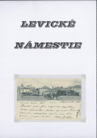 Levické námestie – list 1