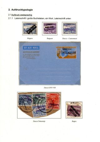 BANGLADESCH - PROVISORIEN - AUFDRUCKE – Blatt 3